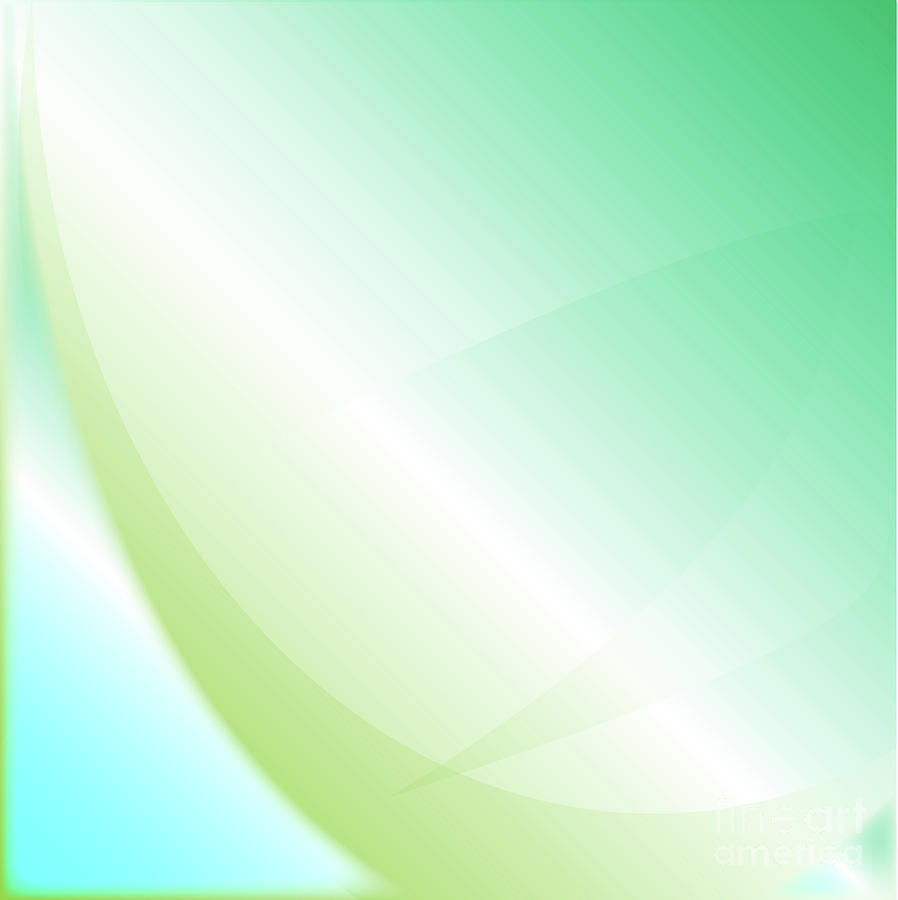 Abstract Green Background Digital Art by Bigalbaloo Stock