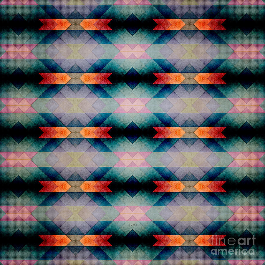 Abstract Grunge Pattern Digital Art by Phil Perkins