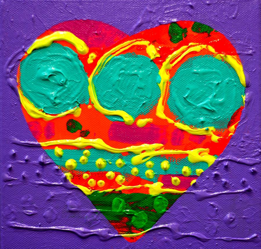 Abstract Painting - Abstract Heart I by John  Nolan