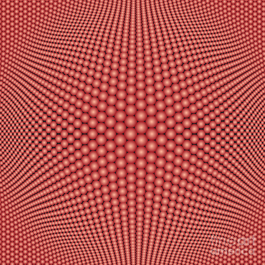 Abstract Hexagons Pattern Digital Art by Michal Boubin