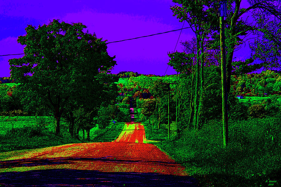Abstract Highway Digital Art by David Stasiak