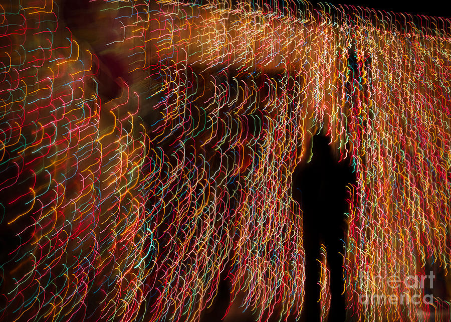 Abstract Holiday Lights Photograph by Marianne Jensen