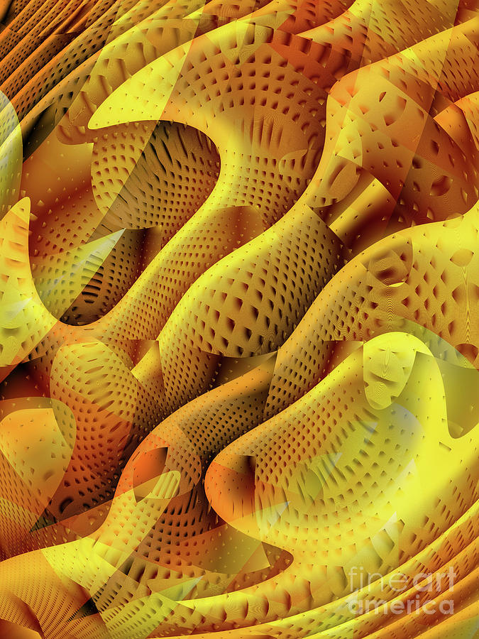 Abstract Honeycomb Digital Art