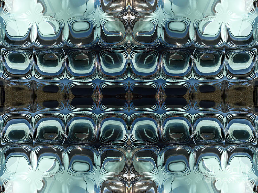 Abstract Horizontal Tile Pattern - Steel Digital Art by Jason Freedman