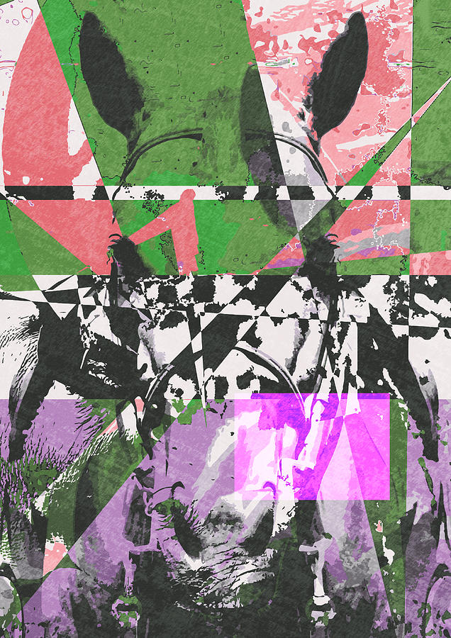 Abstract horse Digital Art by IamLoudness Studio