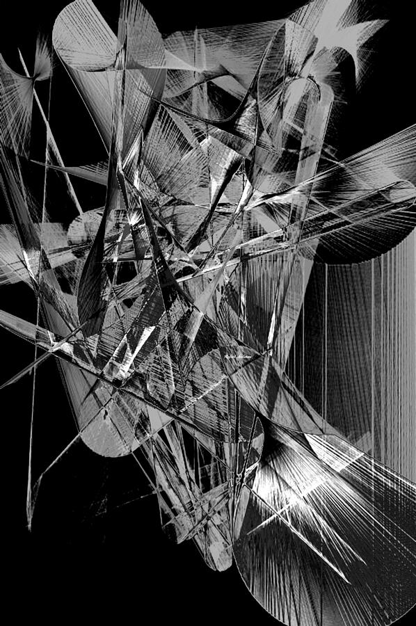 Abstract in Black and White 2 Digital Art by Rafael Salazar - Fine Art ...