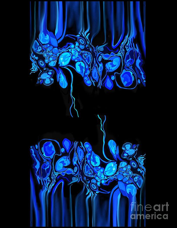 Abstract in Blue 2 Digital Art by Diana Rajala