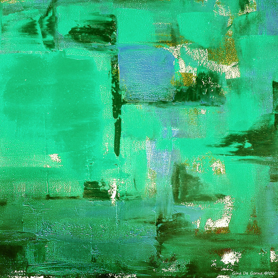 Abstract In Green Painting