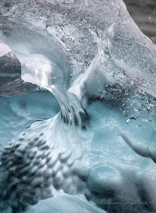 Abstract in Ice Photograph by William Beuther
