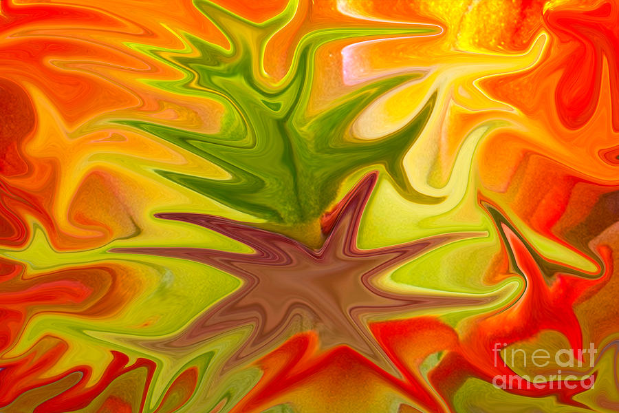 Abstract In Orange Photograph by Kelly Holm