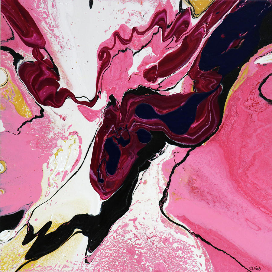 Abstract In Pink Painting by Carole Sluski