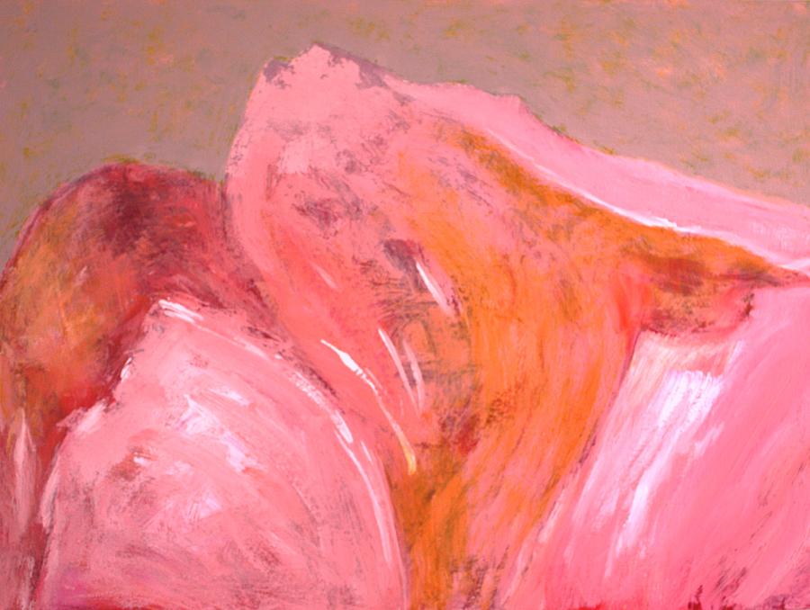 Abstract in Pink Painting by Jan Swaren