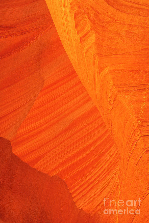 Abstract In Red Sandstone Lower Antelope Slot Canyon Arizona Photograph by Dave Welling
