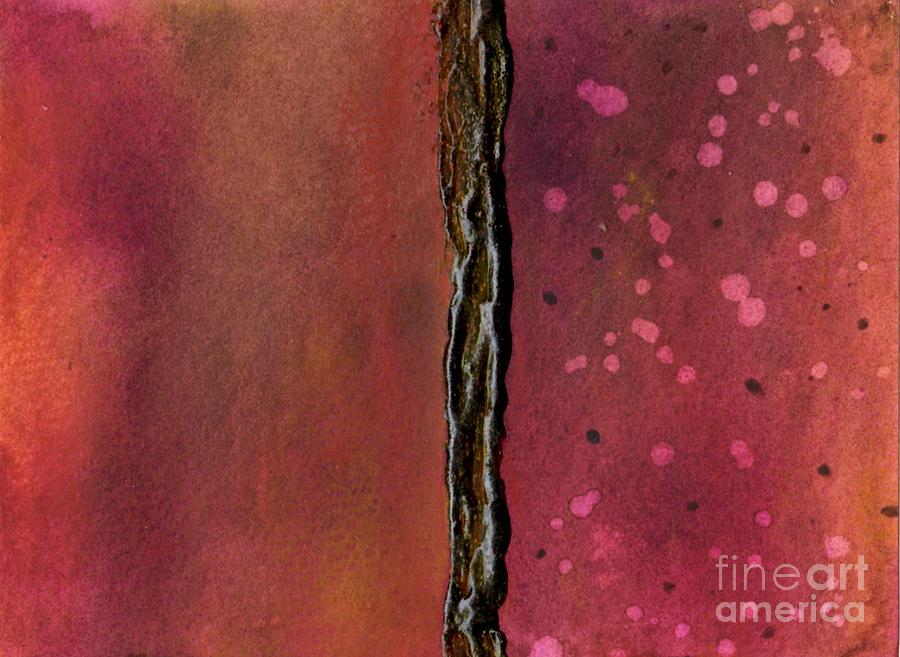 Abstract in Rose and Copper Painting by Desiree Paquette