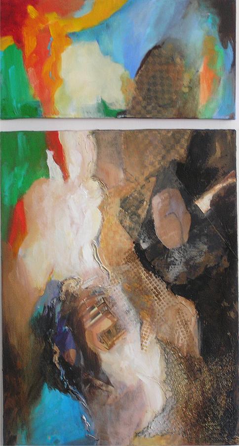 Abstract in Two Movements Painting by Barbara Couse Wilson