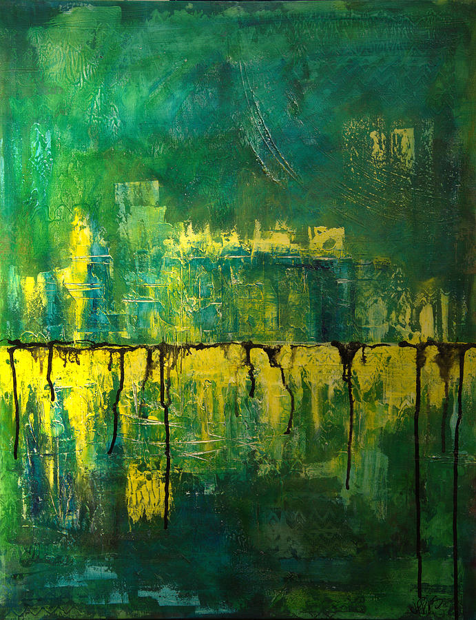 Abstract in Yellow and Green by Jocelyn Friis Abstract in Yellow and Green by Jocelyn Friis