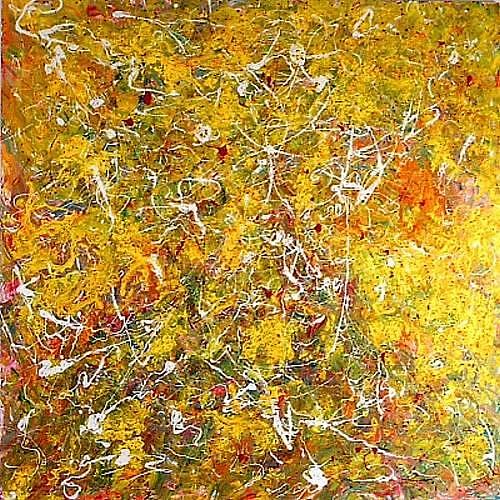 Abstract Painting - Abstract In Yellow by John Salko