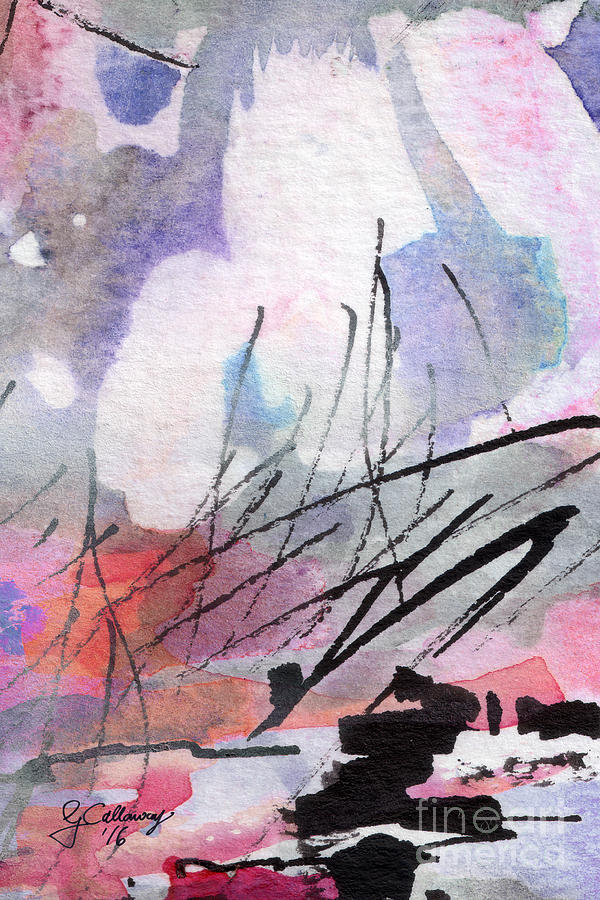 Abstract Intuitive 20161 Watercolor and Ink Painting by Ginette Callaway
