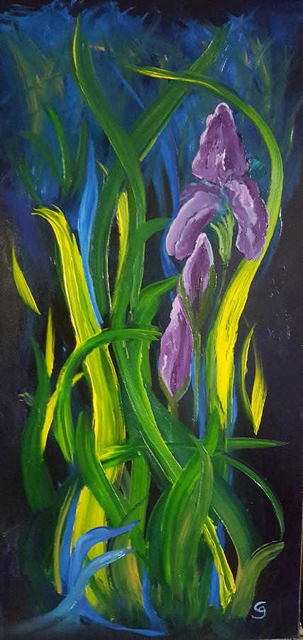 Abstract Iris         29 Painting by Cheryl Nancy Ann Gordon