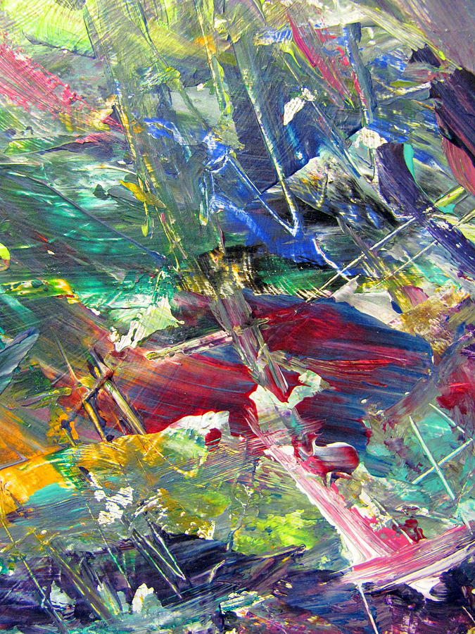Abstract Jungle 10 Painting by Anita Burgermeister