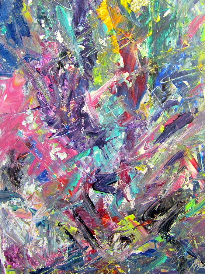 Abstract Jungle 11 Painting by Anita Burgermeister