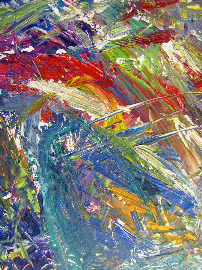 Abstract Jungle 5 Painting by Anita Burgermeister
