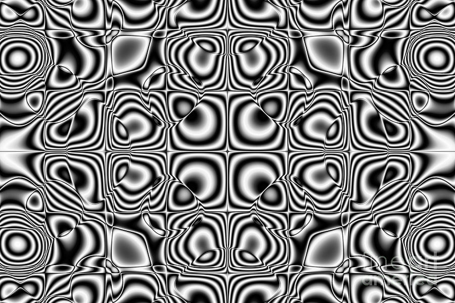 Abstract Digital Art - Abstract kaleidoscopic pattern by Michal Boubin