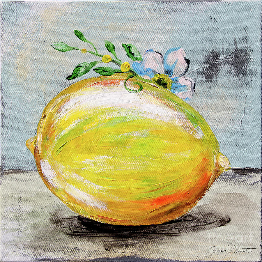 Abstract Kitchen Fruit 1 Painting by Jean Plout