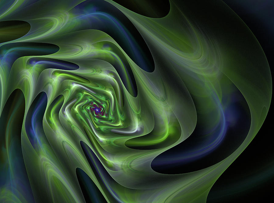 Abstract Labyrinth fractal Digital Art by Marina Usmanskaya