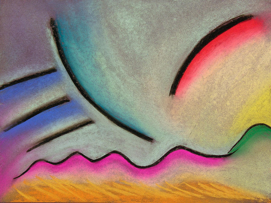 Abstract Pastel - Abstract Landscape 003 by Joe Michelli