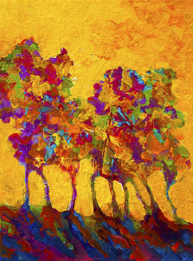 Tree Painting - Abstract Landscape 3 by Marion Rose