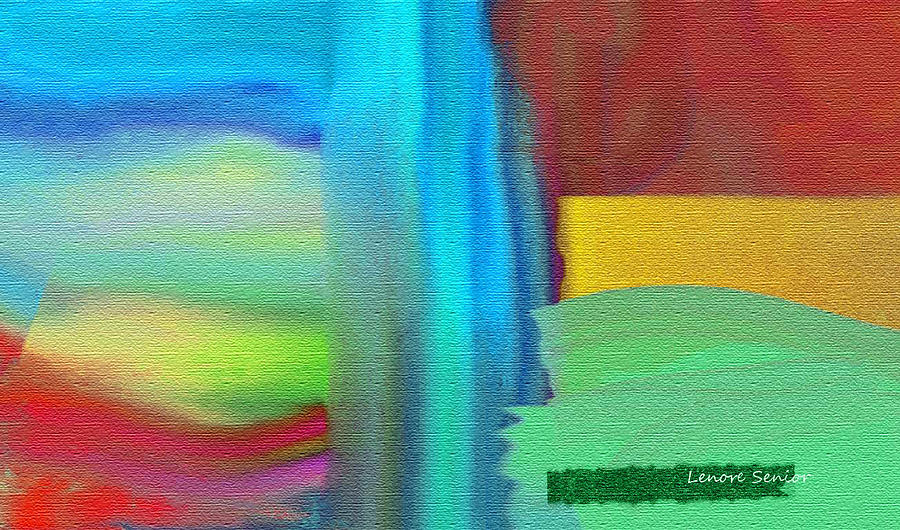 Abstract Painting - Abstract - Landscape Diptych by Lenore Senior