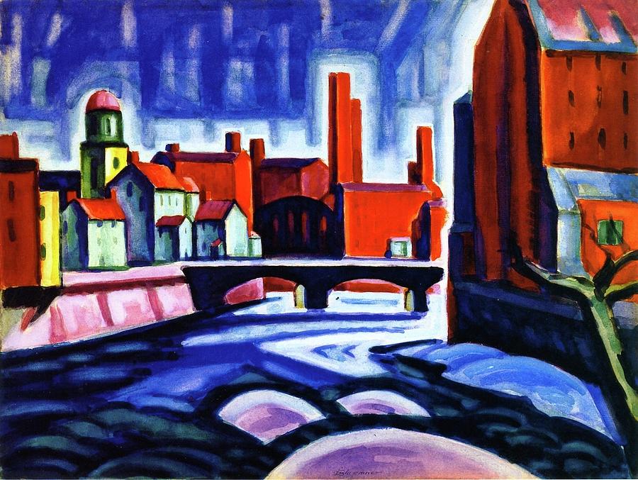 Abstract Landscape Painting by Oscar Bluemner