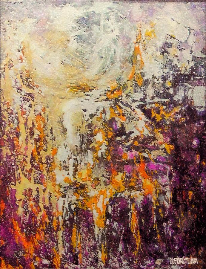 abstract landscape VI Mixed Media by Dragica  Micki Fortuna