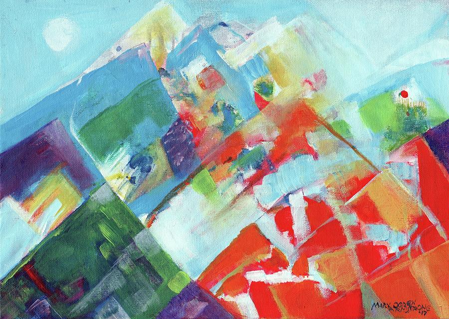 Abstract landscape1 Painting by Mary Armstrong