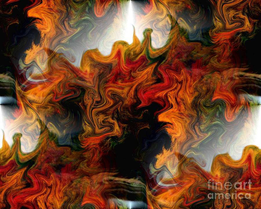 Abstract Light And Shapes Digital Art by Smilin Eyes Treasures