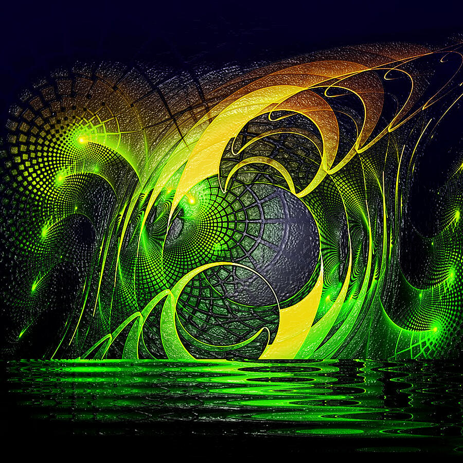 Abstract Light Effect Digital Art by Scott Mendell Fine Art America