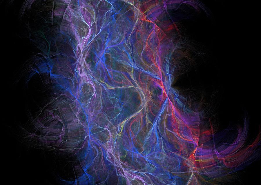 Abstract Lightning Background Digital Art