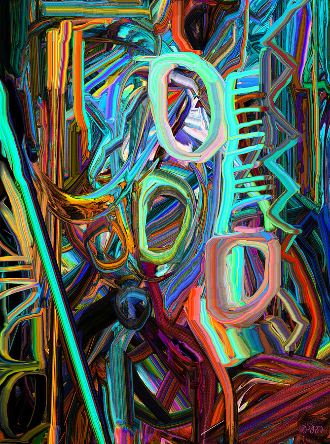 Abstract Line 3 Digital Art by Phillip Mossbarger