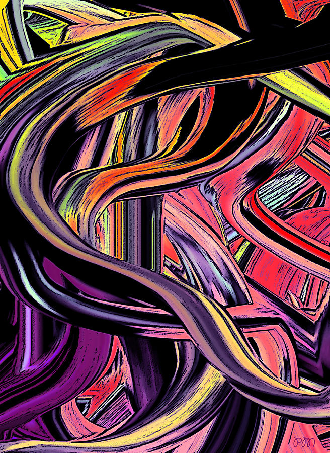 Abstract Line C6 Digital Art by Phillip Mossbarger