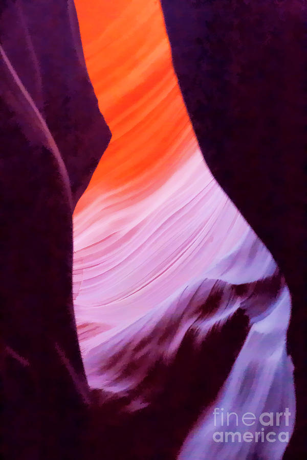 Abstract Lines Antelope Canyon  Photograph by Chuck Kuhn