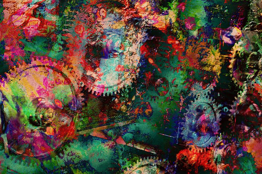 Abstract Machine Digital Art by Ally White