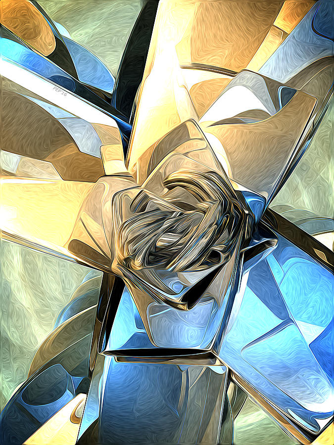 Abstract Macro Structure Digital Art by Phil Perkins