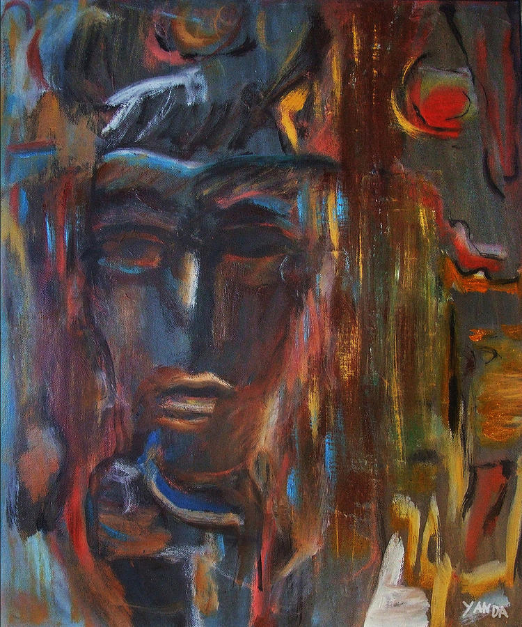 Abstract Man Painting by Katt Yanda