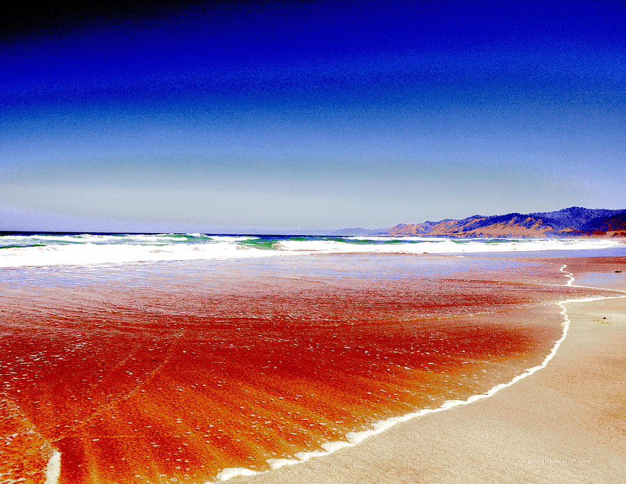 Abstract Mendocino Beach Photograph by Richard Thomas