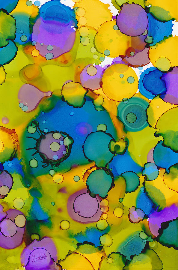 Abstract Microscope Party Painting by Nikki Marie Smith