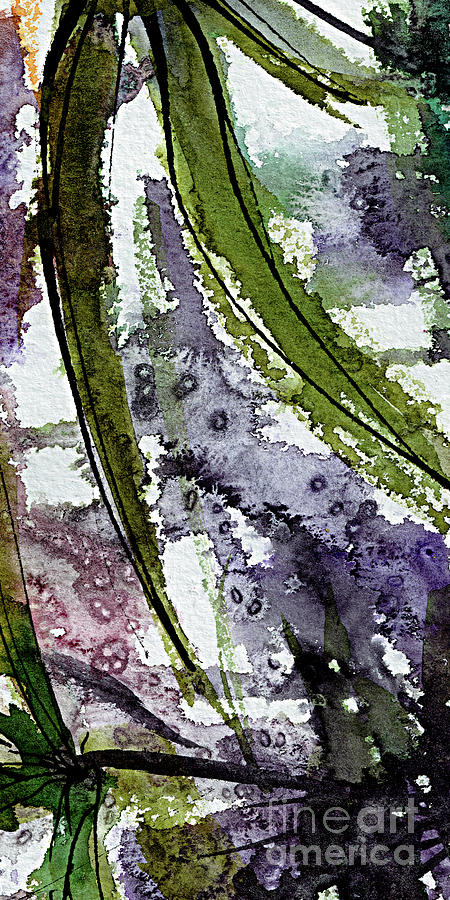Abstract Modern Organic Watercolor and Ink 10 Painting by Ginette Callaway