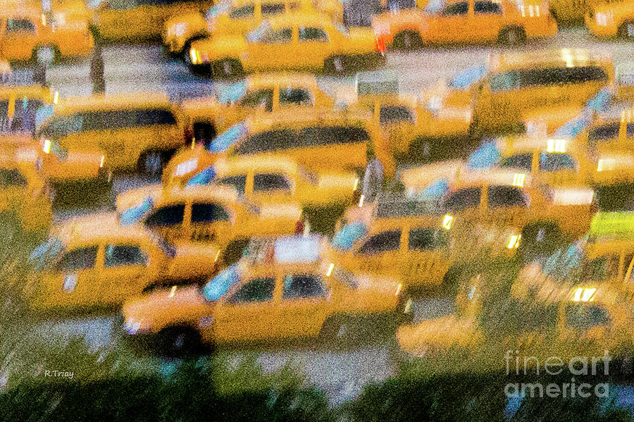 Abstract Monet  Style Taxi Photograph by Rene Triay FineArt Photos