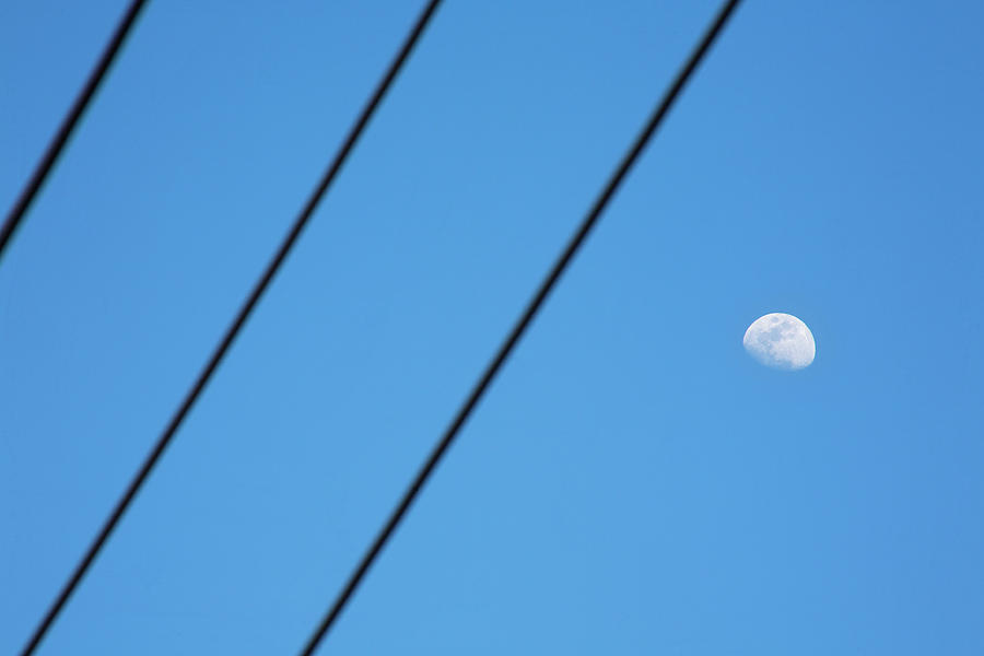 Abstract Moon Wires Photograph by Marilyn Hunt