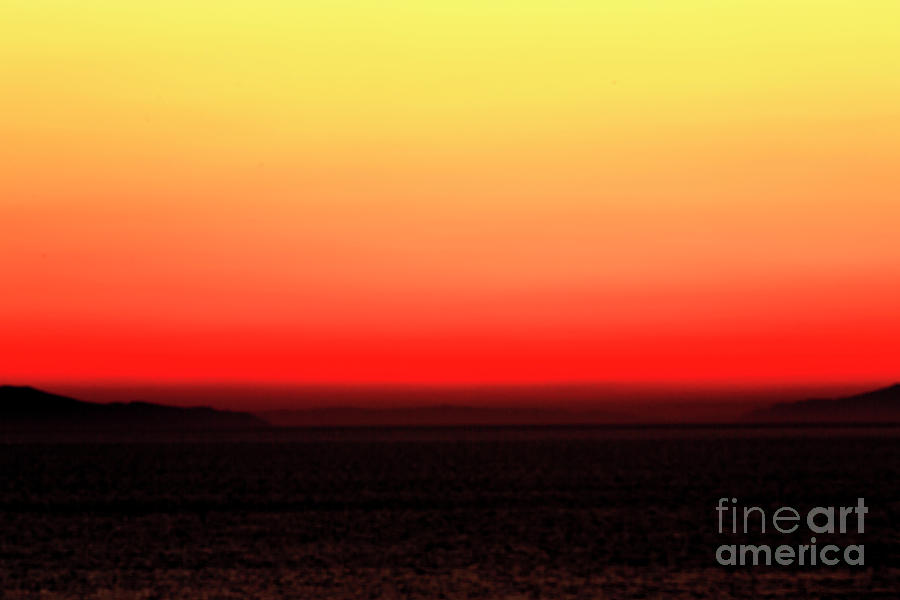 Abstract Mykonos Sunset Photograph by John Rizzuto